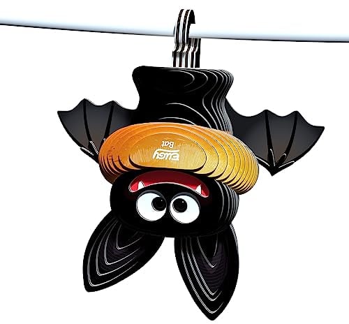 EUGY 650093 Fledermaus, 3D Tier-Puzzle für Kinder und Erwachsene zum Zusammenbauen, DIY Tierfigur, Bastelset ab 6 Jahren, Schwarz