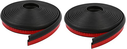 2Pcs Car Door Seal Strip, Universal Rubber Z Shape Rubber Seal Caravan Door Seal Car Door Edge Guard Protector Door Moulding Trim Weatherstrip, 4m Length (2Pcs)