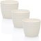 idea-station RIBA Vaso da fiori in plastica 3 x 14 cm - bianco crema - vaso per fiori, vaso per fiori, vaso per piante, vaso per piante, vaso per piante, vaso per erbe, per interni ed