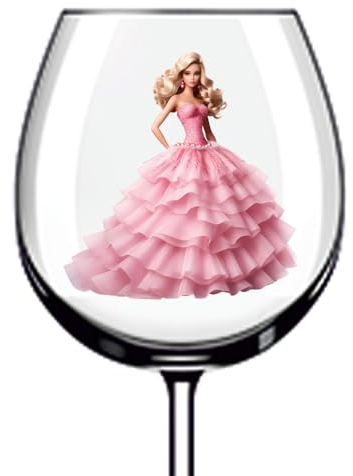 12x Barbie Doll Tumbler Wine Glass Bottle Vinyl Sticker Decals m840