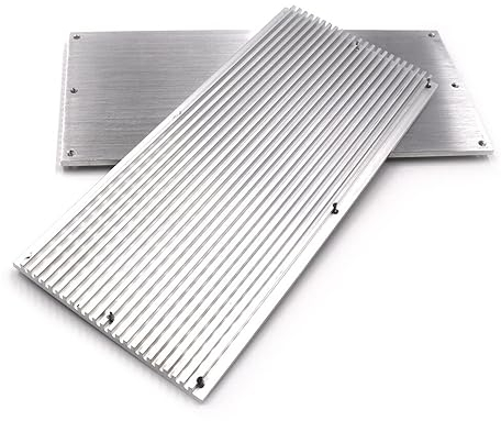 VLALAMNO 2 Stück 220 x 100 x 8 mm rechteckiger LED-Kühlkörper, Aluminium-Kühlplatte, Kühlkörper for COB-LED-Lampen-Kühlpanel