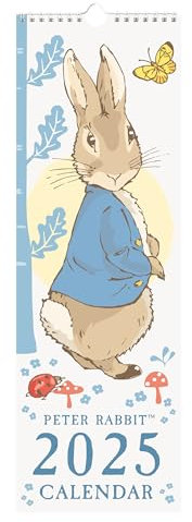 Peter Rabbit 2025 Schmaler Wandkalender