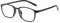 Lairesen Myopie Brille TR90 Frame kurzsichtig Entfernung Brille täglichen Gebrauch leicht für Männer Frauen (Schwarz, 0.5, Dioptrien)