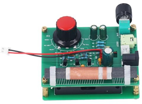 Fafeicy Trasmettitore AM/FM 600-1500KHz, Uscita Cuffie 3,5mm | Modulazione 600-1500KHz, Jack 3,5mm, Alimentazione 5-12V, Per Test Radio