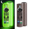 OneBom (2Pcs) Silicone Remote Cover Glow in The Dark for Firetv 4K Max (2nd)/Insignia/Pioneer/Omni (QLED) Series with Lanyard, Lightweight Anti-Slip Shockproof(Glow Green&Brown)