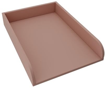 regalik Plan à Langer Universal, Extension pour Commode de Largeur Variable, Amovible, Plan à Langer avec Façades Arrondies, Rose, 72 cm x 54 cm