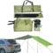 Toldo lateral para coche, tienda de campaña, toldo para coche, tienda de campaña, toldo impermeable para el sol, toldo grande de 300 x 150 cm para caravana (verde)
