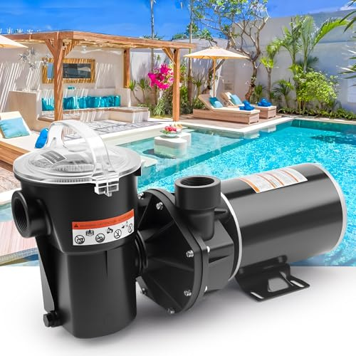 W3SP1580X15 Poolpumpe Ersatz für Hayward PowerFlo LX, 1,5 PS Single Speed Motor Aufstellpool Pumpe, 115 V, 3450 U/min, 11,2 A, 60 Hz, Filter Schwimmbadpumpen für Pool Whirlpools Wasserzirkulation