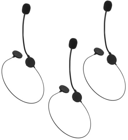 Alasum Microfono Per Cosplay 3 Pezzi Accessorio Per Microfono Finto Nero Per Halloween E Feste Aspetto Realistico