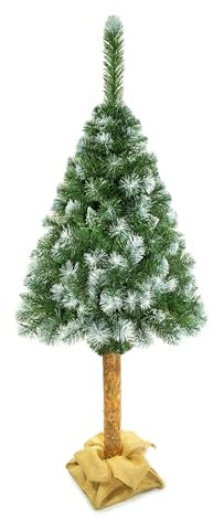 Albero di Natale Artificiale in PVC, 160 cm, Diametro 70 cm - Montato Su Tronco, Un Vero Colpo d'Occhio Nella Stanza