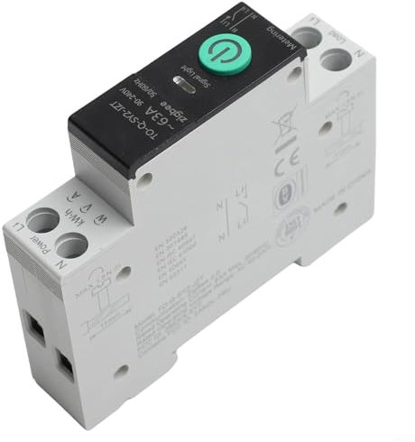 Einstellbarer 1P63A Smart Leitungsschutzschalter für Zigbee Systeme mit Fernbedienung und Echtzeit-Lastüberwachung