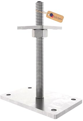 GeZu Impex Adjustable Post Support 100 x 100 mm Hot Dip Galvanised Set of 8 height adjust holder elevated base