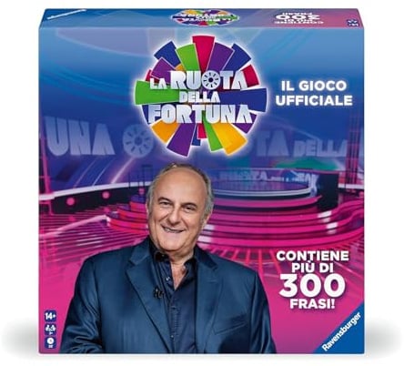 Ravensburger - La Ruota Della Fortuna | Giochi Da Tavolo Adulti | Gerry Scotti | Giochi Da Tavolo Divertenti 14+ Anni | Gioco Da Tavola | 3+ Giocatori | Regalo Natale