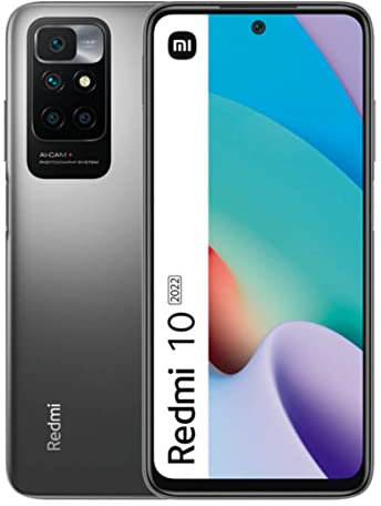 Xiaomi Redmi 10 (2022) - Smartphone 128GB, 4GB RAM, Dual Sim, Carbon Gray (Reacondicionado)