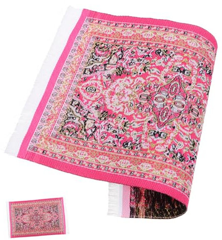 ERINGOGO Dollhouse Miniatur Teppich Traditionellem Muster Für -Dekoration Langlebig Und Perfektes Zubehör Für Miniatur-szenen