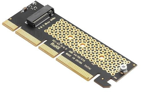CERRXIAN Adaptateur M.2 NVMe vers PCIe 4.0 X16, carte de conversion M.2 SSD NVME pour SSD M.2 NVMe 2230/2242/2260/2280 M.2 NVMe