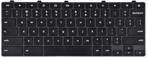 Replacement Keyboard for Dell Chromebook 11 3100 3110 & Chromebook 11 5190, Dell Chromebook 3100 3110 5190 Keyboard with Power Key US Layout P/N: 0H06WJ 0RFXCF 00D2DT