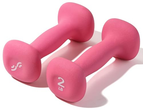 Sportneer Hanteln Neopren Kurzhanteln Frauen Hantelset Kleine Hantel Set | Gewichte Kurzhantelset 2er-Set für Damen Gymnastik Yoga Pilates Sculpt und Kinder Zuhause Büro und im Freien