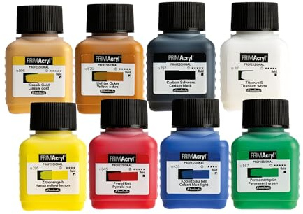 Schmincke PRIMAcryl Professional 8 x 35 ml Sondergröße, 73 768 097 | Grundsortiment