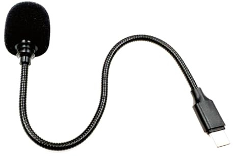 Dasbsug Bendable Goosenecks USB C Microphones Adjustable Angled Sound For Podcasting Video Calls Multiple Angle Adjustable USB C Microphones