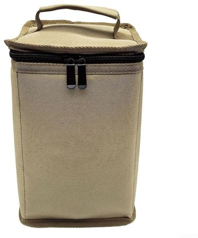 Leichte Gasflaschen-Aufbewahrungstasche für den Outdoor- und Reisegebrauch, entworfen, um mehrere Propankanister sicher während des Campings und Kochens zu halten (Khaki)