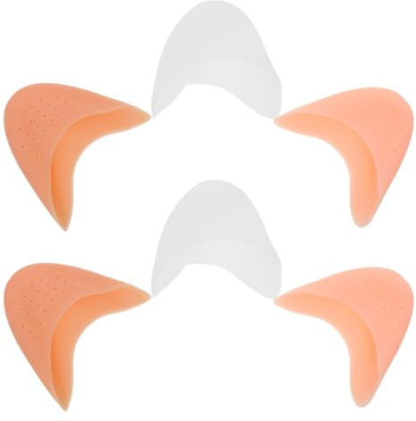Hoement 3 Paare Ballett Zehenschutz Pads Silikon Toe Caps Atmungsaktiv Weich Rutschfest Ballettschuh Schutz für Damen Mädchen Tänzerinnen Fußschutz