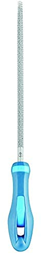 PFERD Runde Holzraspel, 250mm, runde, spitz zulaufende Feile, umlaufender Raspelhieb H2, inkl. Ergonomie-Feilenheft, 11234257 – speziell für universelle Schrupp- und Schlichtarbeiten geeignet