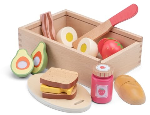 New Classic Toys - 10580 - Kinderrollenspiele - Essen Schneiden Set