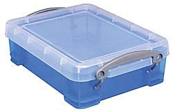 Really Useful Box 6 x Aufbewahrungsbox 1,75 Liter inkl. Deckel - transparent