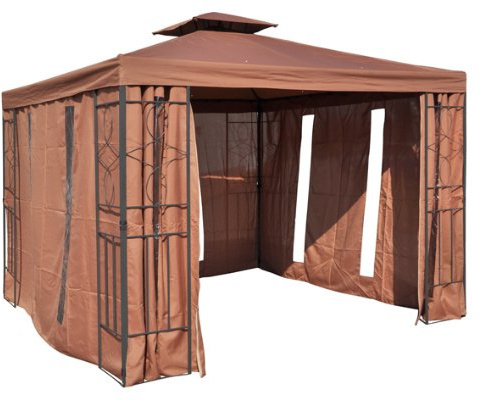 Ersatzdach mit PVC Beschichtung für Pavillon,cappuccino Maße: ca. 3x3m