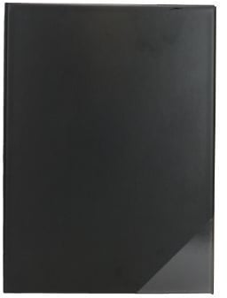 Chormappe/Notenmappe/Gesangsmappe drei Dreieckstaschen (Made in Germany) (schwarz)