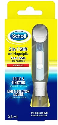Scholl Stylo 2 en 1 pour mycose des ongles - Système innovant pour le traitement des mycoses des ongles et des infections fongiques - Agit directement à la source