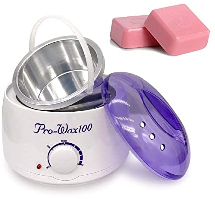 Crisnails® Calentador de Cera Eléctrico para Depilación Profesional 500ml, Incluido 2 Ceras