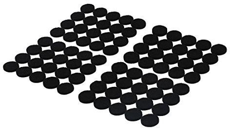 sourcing map 80 Stück Filzgleiter Möbelfüße selbstklebend für Möbel Filz 15 mm Durchmesser Schwarz de