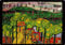 Wörner Verlag Kunstkarte Hundertwasser The rain falls far from us falls the rain