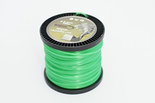 100m Mähfaden Trimmerfaden Ersatzfaden für STIHL Motorsense Freischneider, verschiedene Formen - 4-Kant, 6-Kant, Sternform, Twist (100m / 4-Kant / 2,4mm)