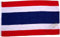 Top Qualität - Flagge THAILAND Asien Fahne, 90 x 150 cm, EXTREM REIßFEST, Keine BILLIG-CHINAWARE, Stoffgewicht ca. 100 g/m², sehr robust, extra starke Messing-Ösen