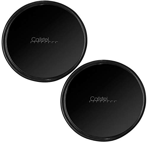 Callstel Magnetische Klebepads: 2er-Set 2in1-Gel-Pad & Wandhalterung mit Nano-Technologie, Ø 80 mm (Nano-Gel-Pads magnetisch, Haftpads, Halterungen für Navi)