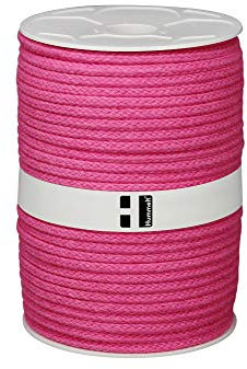 Hummelt® SilverLine-Rope Baumwollseil Baumwollkordel (H) 8mm 80m rosa auf Rolle