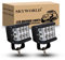 SKYWORLD 2Pcs 4 Zoll 60W LED Arbeitsscheinwerfer, Spot Strahler offroad beleuchtung 12V 24V für Auto SUV ATV Traktor LKW 4x4 6000K Weiß Nebelscheinwerfer Licht Off Road Fahrlicht