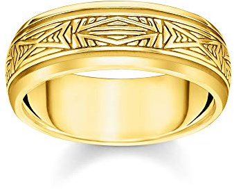 THOMAS SABO Ring Ornamente gold 925 Sterlingsilber, 750 Gelbgold Vergoldung