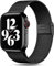 Oielai Strap Compatible With Apple Watch Strap 38mm 40mm 41mm, Stainless Steel Mesh Wristband with Adjustable Buckle for iWatch Strap Series 8/7/6/SE/5/4/3/2/1, 38mm/40mm/41mm, Black