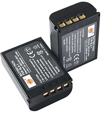 (2-Pack) Full Coded BLX-1 BLX1 DSTE Replacement Battery Compatible with Olympus OM-1 OM1 Micro SLR Camera OM System