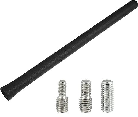 X AUTOHAUX 6 3/4 Moto AM FM Radio Signal Antenne Mât Remplacement Noir