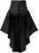 COSDREAMER Steampunk Damen Röcke Taillengürtel für Frauen Rüschen Piraten Korsett Kostüme, Black, 42