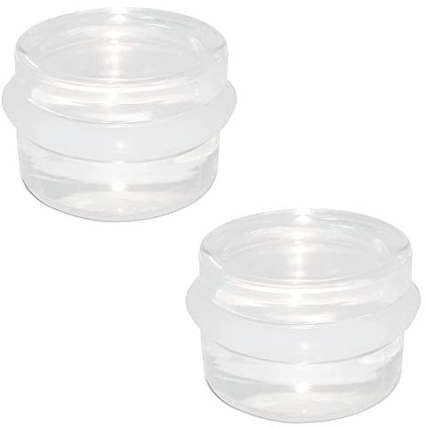 2 Pcs Clear Acrylic Door Stops with Adhesive Back Anti Slip Door Stop Invisible Doorstops Transparent Floor Door Stoppers for Bathroom Bedroom Kitchen Offices