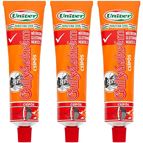Univer Goulash Paste, Hot (3x160g) Economy Pack, Traditional Hungarian Cooking Paste