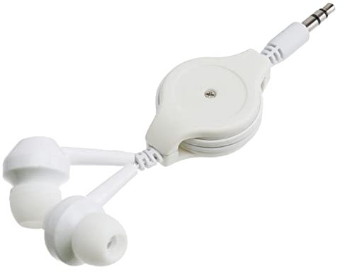 KONTONTY Comfy In-ear Earphones Retractable Headphones Mm Plug for Stereo Systems and Cd Players
