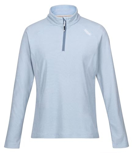 Regatta Damen Montes leichtes Fleece mit halbem Reißverschluss und Ministreifen-Mikrofleece aus 100% Polyester, perfekt zum Wandern, Spazierengehen und für Outdoor-Aktivitäten