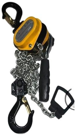 Treuils manuels Mini palan à chaîne manuel de 0.25/0.5 tonnes, 1.5/3 mètres, capacité de montage sur crochet, bloc de levier manuel Portable, levage de gourde à manivelle pour tirer et soulever (Colo